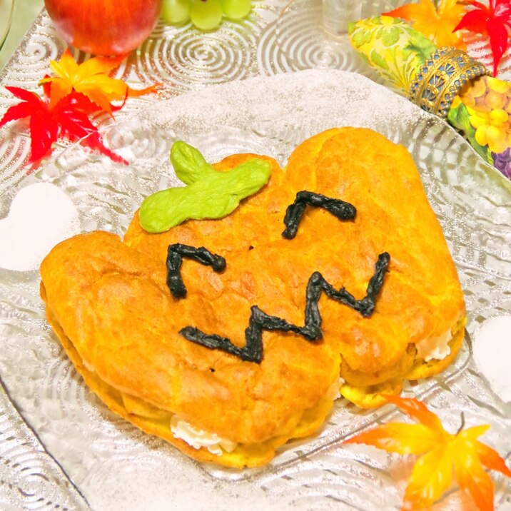 ハロウィン Hmで簡単かぼちゃのbigシューケーキ レシピ 作り方 By ももら 楽天レシピ ハロウィン Hmで簡単かぼちゃのbigシューケーキ レシピ 作り方 By ももら 楽天レシピ